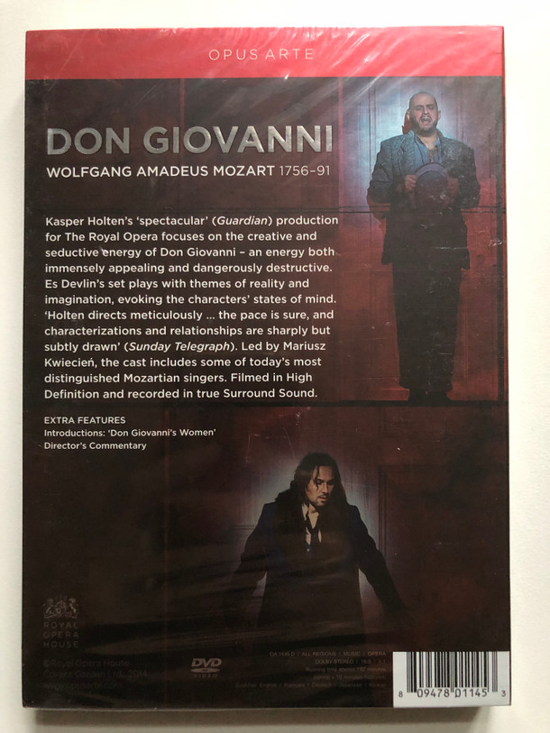 Mozart Don Giovanni  ORCHESTRA OF THE ROYAL OPERA HOUSE  Opus Arte (809478011453)
