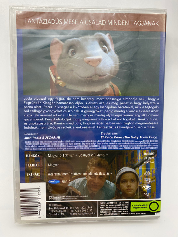 The Hairy tooth fairy DVD 2006 Fogtündér kisegér (El Ratón Pérez) / Directed by Juan Pablo Buscarini / Starring: Delfina Varni Nicolas Torcanowsky Alejandro Awada (5998133181732)