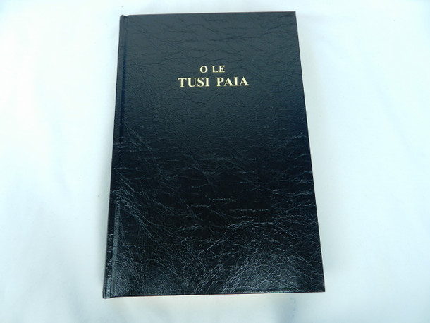 The Holy Bible in Samoan - New Revised Edition / O Le Tusi Paia - Large Print Bible, Stylish Black Cover, Golden Edges, Cross References