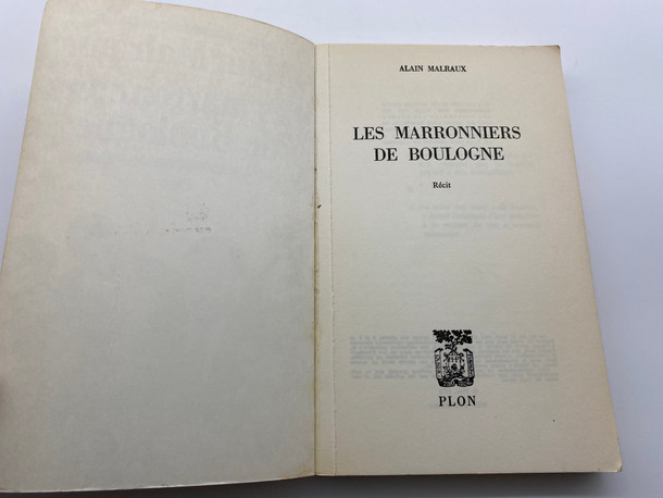 Les Marronniers de Boulogne by Alain Malraux (2259003699)