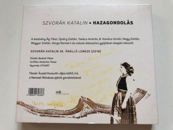 Szvorák Katalin – Hazagondolás (Palóc Dalok, Mesék, Mondák, Hiedelmek) / REP 2x Audio CD (5999541753368)