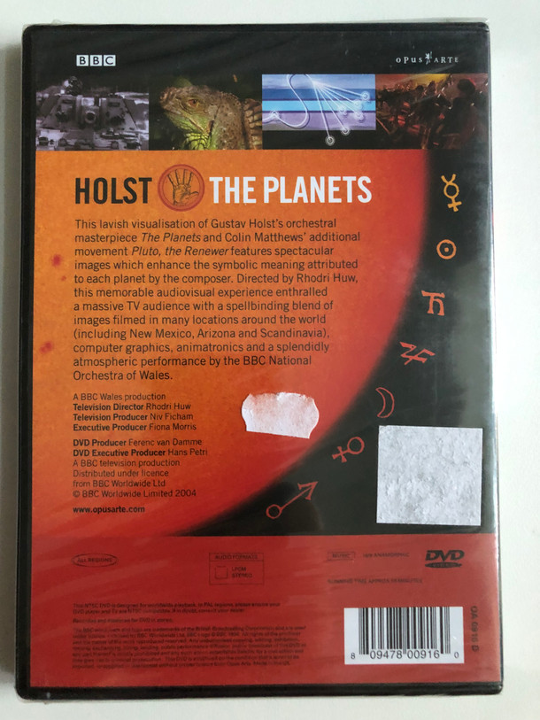 The Planets by Gustav Holst – BBC National Orchestra of Wales DVD (809478009160)