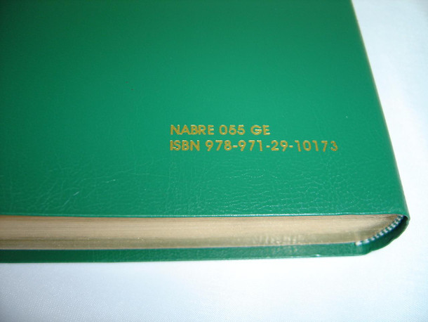 New American Bible – Revised Edition (NABRE) / Green Vinyl with Golden Edges / Translated from Original Languages with Critical Use of All Ancient Sources / NABRE 055 GE