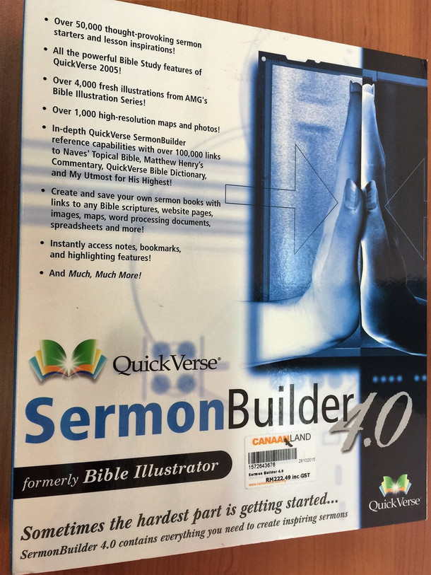  Quickverse Sermon Builder 4.0 FINDEX CD-ROM / Great for Pastors