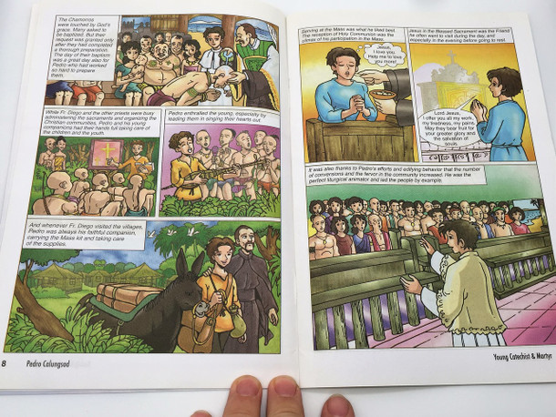 Pedro Calungsod / Young Catechist & Martyr / Comic Strip Book for Young Adult Catholics / Pope Benedict XVI canonized Pedro in 2012