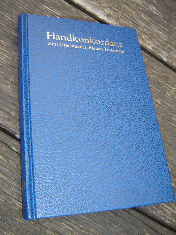 Good tool of study for  Christian leaders/ POCKET CONCORDANCE TO THE GREEK NEW TESTAMENT / HANDKONKORDANZ ZUM GRIECHISCHEN NEUEN TESTAMENT / ALFRED SCHMOLLER / GERMAN BIBLE SOCIETY / PRINTED IN GERMANY