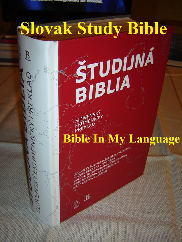 INTRODUCING:  Slovakian Language Study Bible Študijná Biblia / Slovensky Ekumenicky Preklad / Slovak Language Study Bible, Ecumenical Translation