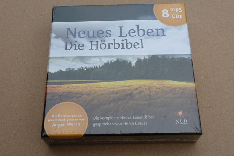 GERMAN AUDIO BIBLE ON 8 MP3 CDS / NLB VERSION / NEUES LEBEN - DIE HÖRBIBEL - MP3 FORMAT