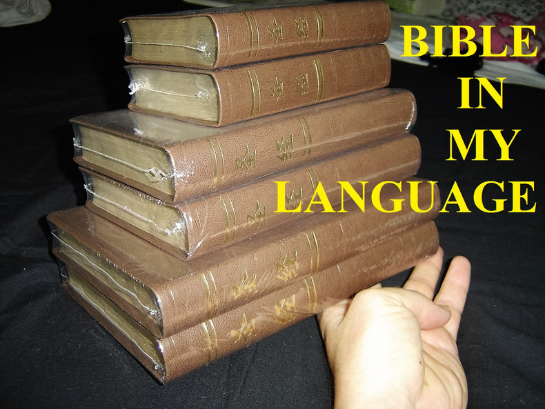 New Shipment of CHINESE UNION VERSION Bibles arrived to Bible In My Language Warehouse in Baltimore, MD.  They are Brown Leather with Golden edges and Thumb index.  Beautiful and affordable Bibles.  HeHeBen, the most popular Chinese text.