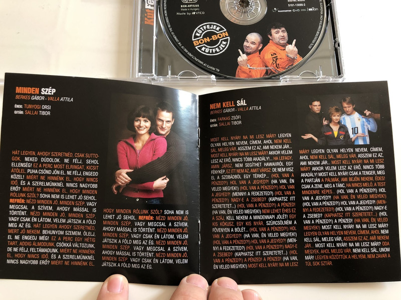Kútfejek a nagy sikerű film zenéje / Kapitány Iván Filmje / Bon-bon, Fiesta, Berkes Gábor, Parádi Gergely, Fight Club / Hungarian Motion Picture Soundtrack Audio CD 2006 