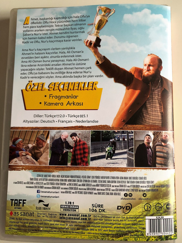 Oflu Hoca'nın Şifresi 2 DVD 2016 Oflu Hoja's Codename / Directed by Adem Kiliç / Starring: Çetin Altay, Ahmet Varlı, Köksal Engür (8698907304455)