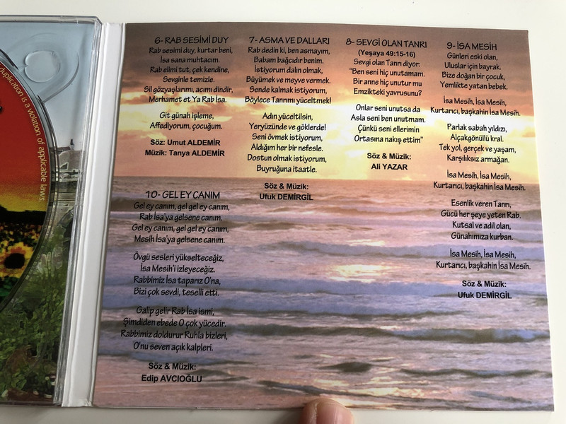 Yaşam Amacım Sensin / You are my purpose For Living / Turkish CD / Turkish Christian Worship and Praises / Ufuk Demirgil, Ali Yazar, Umut & Tanya Aldemir, Edip Avcioglu, Ali Övek / (8697437910112)
