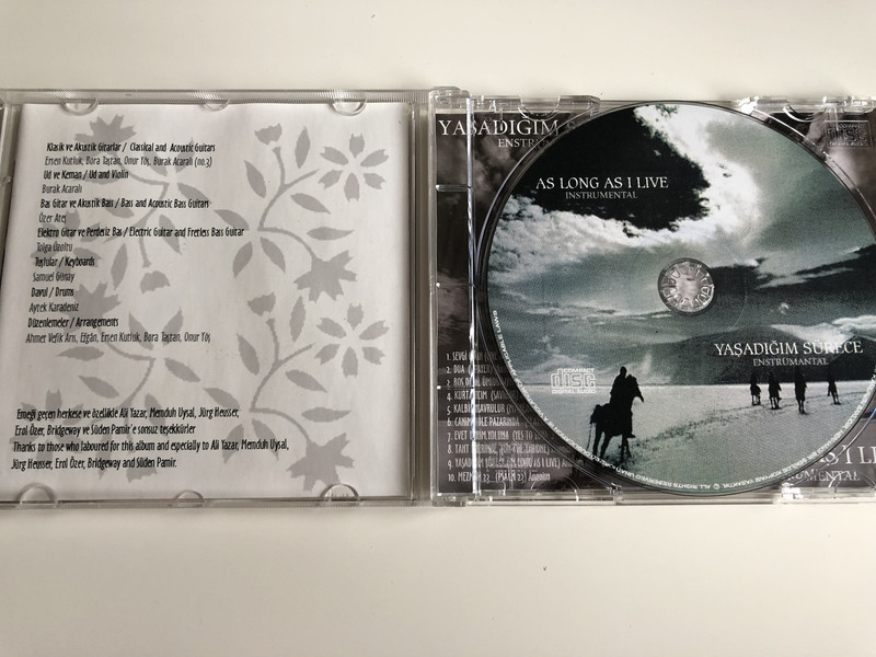 Yaşadığım Sürece - Enstrümantal / As Long As I Live - Instrumental / Turkish CD 2007 (8697415719843)