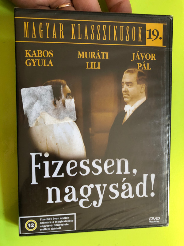 Fizessen Nagysád! DVD 1937 Pay Nagysád! / Directed by Ráthonyi Ákos / Starring: Kabos Gyula, Jávor Pál, Muráti Lili / Black & White Hungarian Classic (5999544560314)