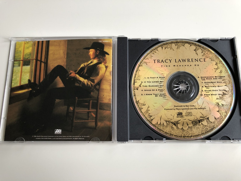 TRACY LAWRENCE - TIME MARCHES ON / AUDIO CD 1996 / PRODUCED BY DON COOK, TRACY LAWRENCE, FLIP ANDRESON (075678286629)
