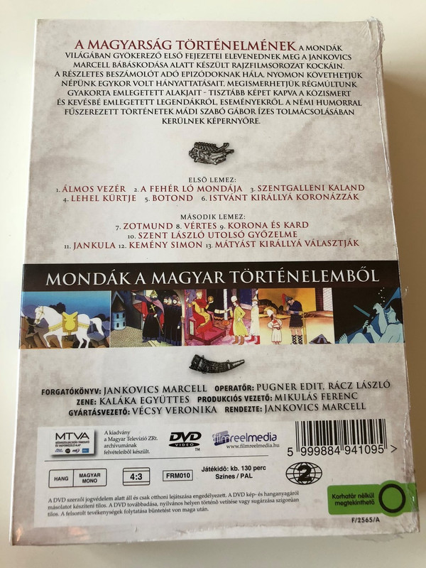Mondák a magyar történelemből DVD 2011 Legends from Hungarian history / Directed by Jankovics Marcell (5999884941095)