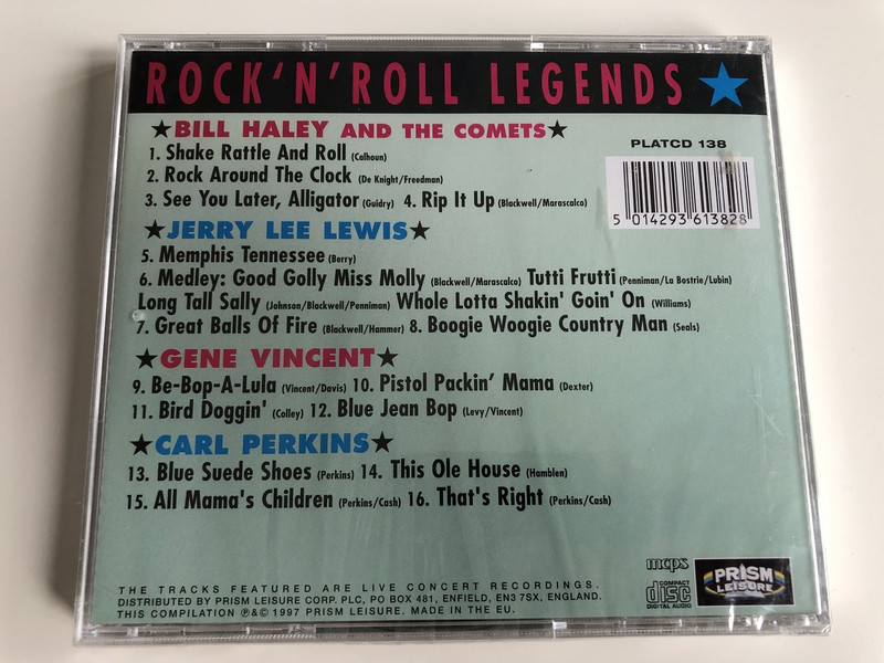 Rock 'N' Roll Legends: The Best Of Bill Haley, Jerry Lee Lewis, Gene Vincent, Carl Perkins - Bill Haley, Jerry Lee Lewis, Gene Vincent, Carl Perkins / Audio CD 1997 (5014293613828) 