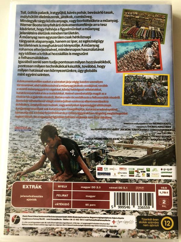 Plastic planet DVD 2014 Földünk, a műanyag bolygó / Directed by Werner Boote / Documentary about the dangers of plastic (5999546336559)