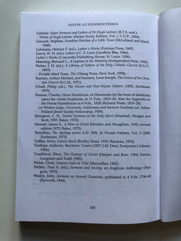 Hiszek az igehirdetésben - HIDAT VERNI A BIBLIA VILÁGA ÉS A MAI VILÁG KÖZÖTT by JOHN STOTT - HUNGARIAN TRANSLATION OF I Believe in Preaching (9789632884240)