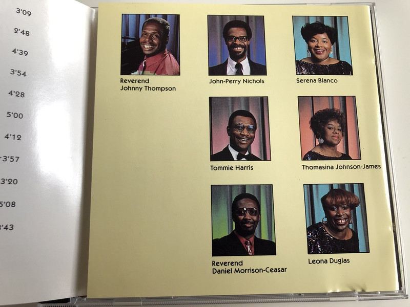 Swing Low, Sweet Chariot - The spirit of Gospel / Nobody knows, Joshua fit the battle of Jericho - The Johnny Thompson Singers: Arlene Mills, Delores Copes, George Edmonds, Reverend Johnny Thompson, Shirley Hunt / Audio CD 1988 (7619910501328)