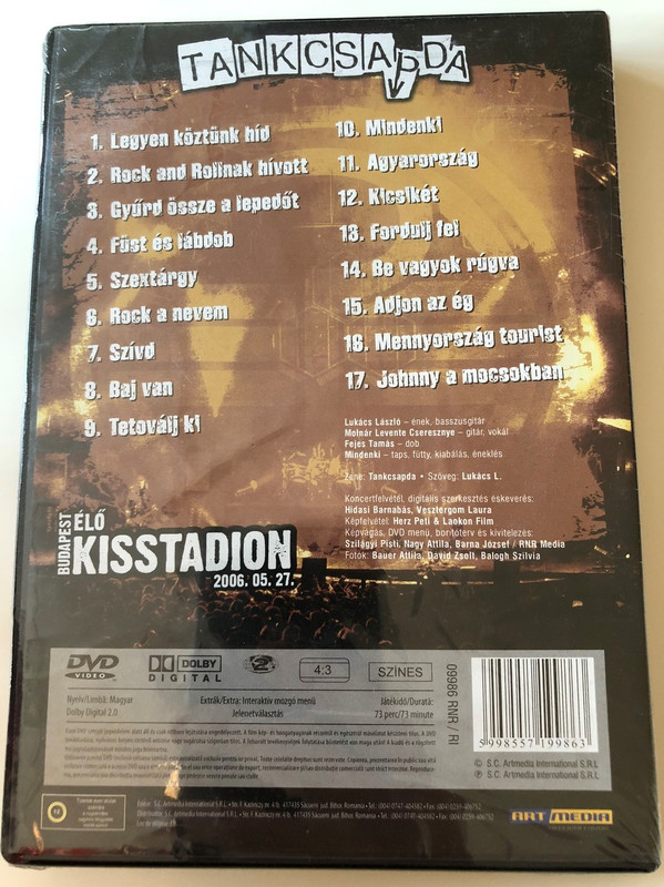 Tankcsapda - Élő - Budapest Kisstadion 2006.05.27 / DVD 2006 Live Concert (5998557199863)
