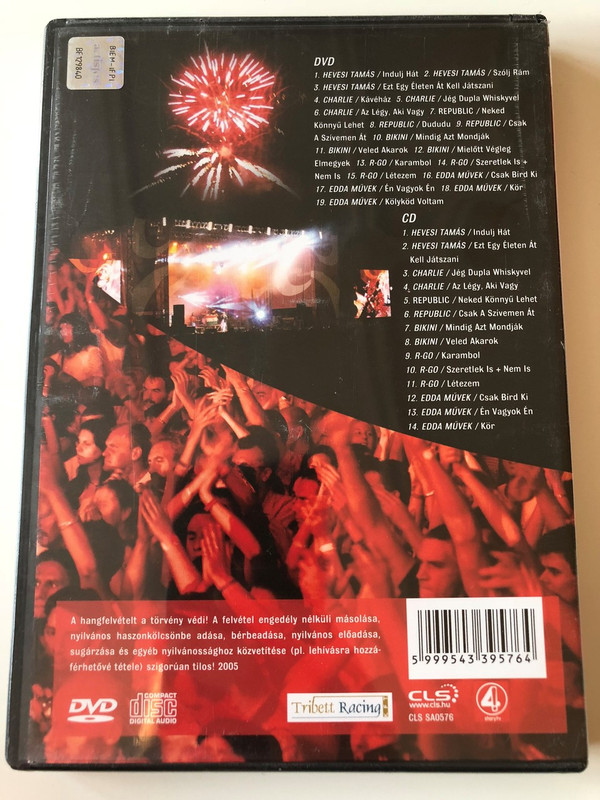  Sláger Rádió Megaparty DVD + CD 2005 / Hungarian Popular Music Anthology / Live Concert (5999543395764)