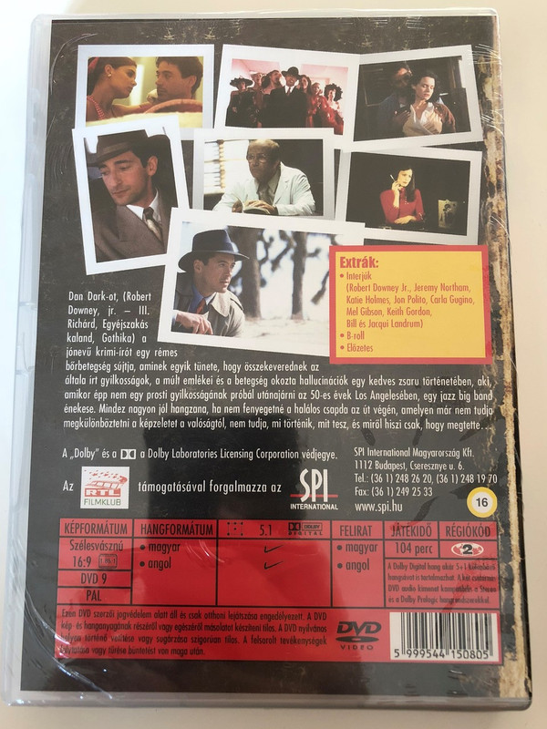  The Singing Detective DVD 2003 Az éneklő Detektív / Directed by Keith Gordon / Starring: Robert Downey Jr., Robin Wright Penn, Jeremy Northam, Katie Holmes, Mel Gibson (5999544150805)