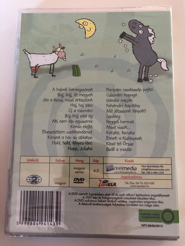 Tanuld meg és énekeld - Bújj-Búj Zöld Ág 2 DVD 2016 Gyereksarok / Hungarian / Children's Corner DVD To learn and sing / Disc 5 of 5 (5999884941439)