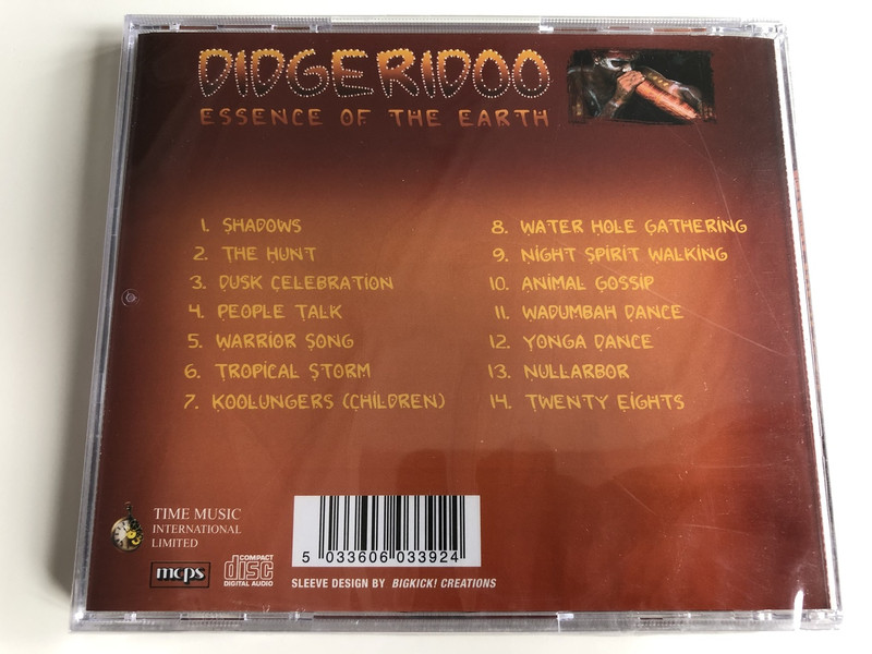 Didgeridoo - Essence of the Earth / AUDIO CD 2004 / Dust Celebration, Warrior Song, Tropical Storm (5033606033924)
