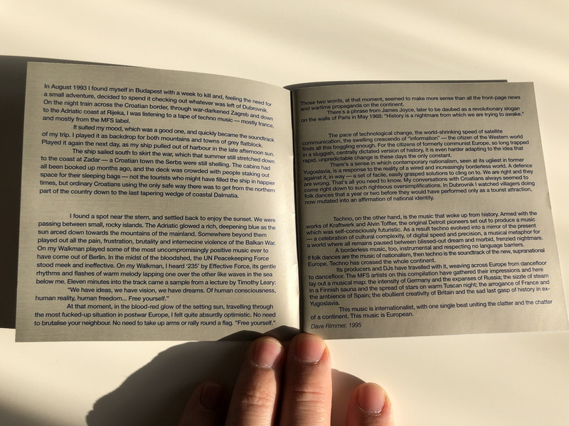 European / AUDIO CD 1995 / Finnland, Sweden, Greece, Europe, Russia, Germany, Czech Republic, Turkey, Spain, Formally Yugoslavia, France, Great Britain, Italy 