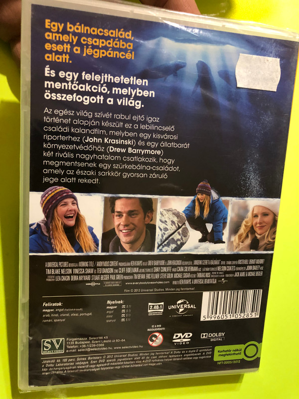 Big miracle DVD 2012 Mindenki szereti a bálnákat / Directed by Ken Kwapis / Starring: Drew Barrymore