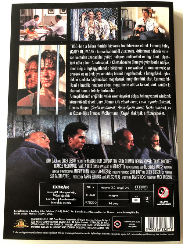 Chattahoochee DVD 1990 Az őrület fészke / Directed by Mick Jackson / Starring: Gary Oldman, Dennis Hopper (5999546332711)