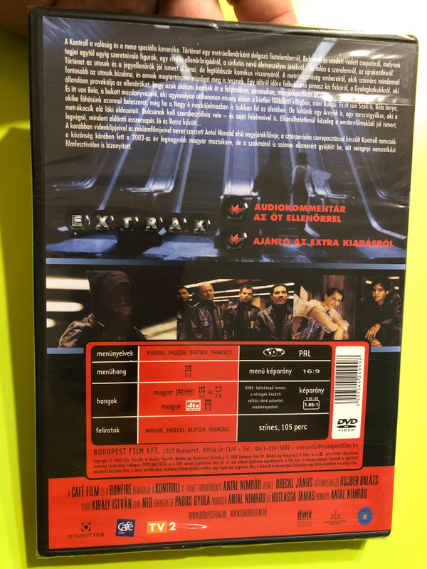 Kontroll DVD 2003 Control / Directed by Antal Nimród / Starring: Csányi Sándor, Mucsi Zoltán, Pindroch Csaba, Szabó Győző, Balla Eszer (5999544249998)