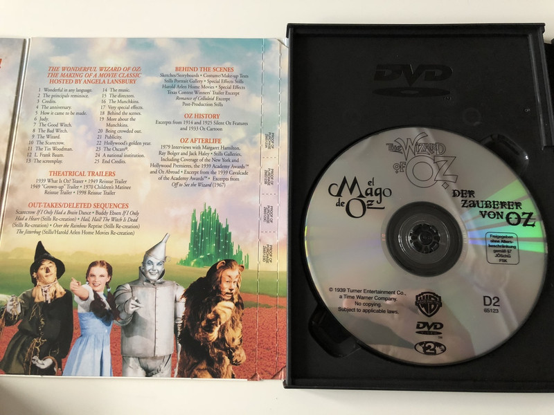 The Wizard of Oz DVD 1939 Óz, a csodák csodája / Directed by Victor Fleming / Starring: Judy Garland, Frank Morgan, Ray Bolger, Bert Lahr (5996255703481)