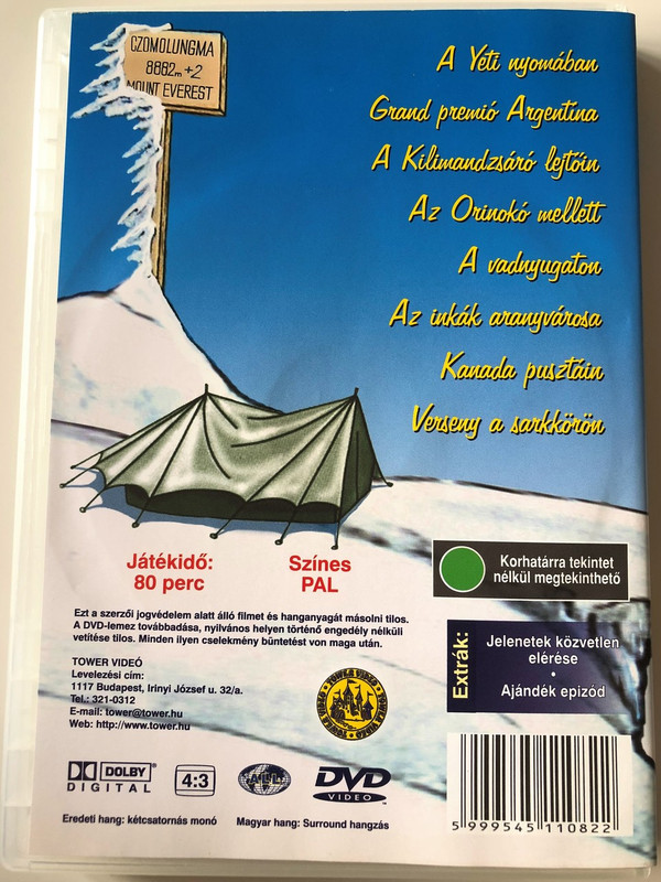 Lolka és Bolka 4. A Yeti nyomában DVD Bolek i Lolek 4. Yeti / Created by Wladyslaw Nehrebecki / Classic Polish Cartoon (5999545110822)
