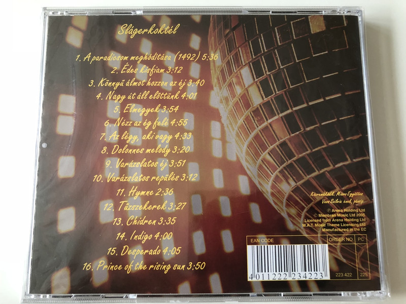Slágerkoktél - Micro Együttes CD 2006 / Vass Szilvia / 16 Cover Versions of Popular Songs / ARCD2020 (4011222234223)