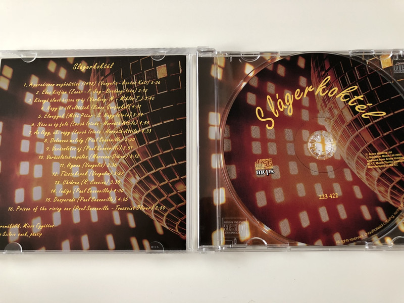 Slágerkoktél - Micro Együttes CD 2006 / Vass Szilvia / 16 Cover Versions of Popular Songs / ARCD2020 (4011222234223)