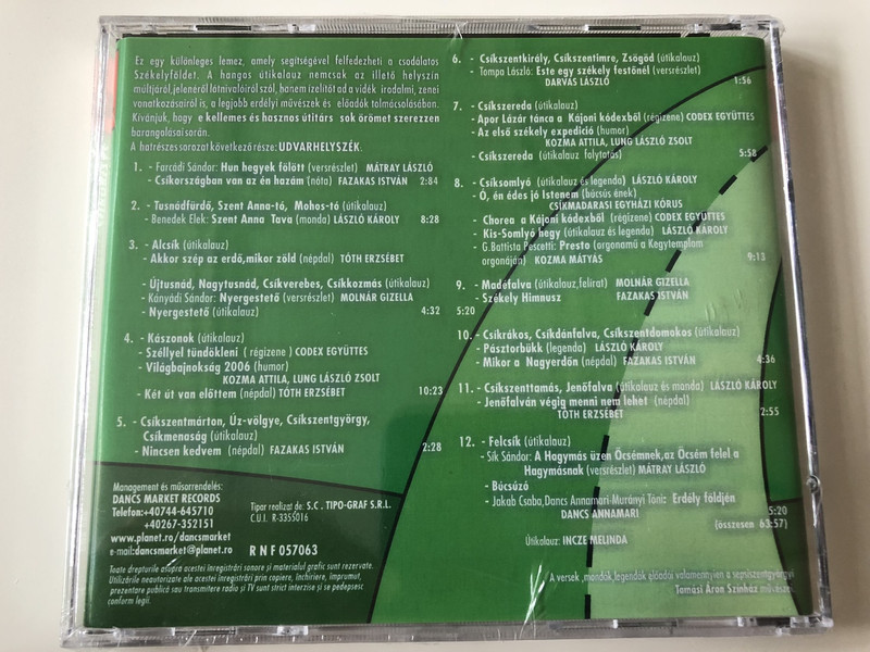 Csíkország - Székelyföldi hangos útitárs 1. CD Hungarian Audio Guide to Transylvania / Dancs Market Records (5999500036600)