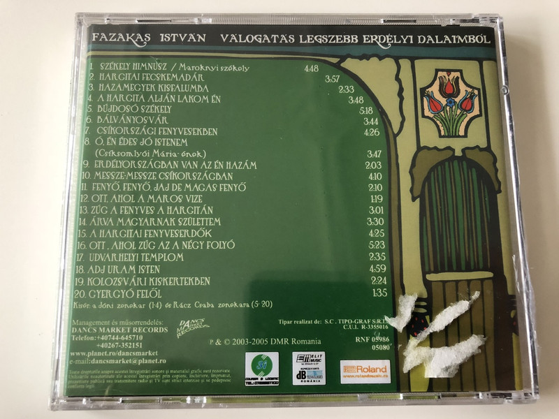 Fazakas István - Válogatás Legszebb Erdélyi Dalaimból CD 2005 / Traditional Hungarian Songs of Transylvania / DMR 089