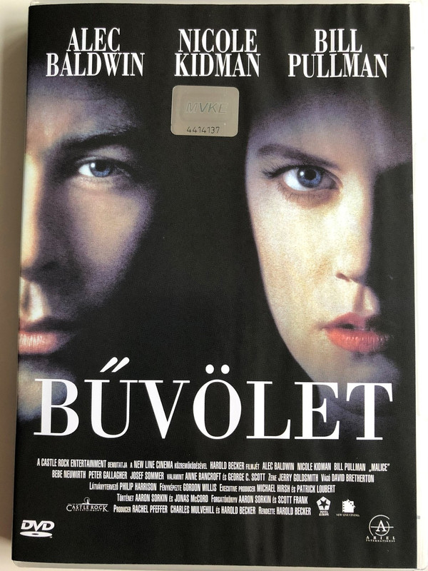 Malice DVD 1993 Bűvölet / Directed by Harold Becker / Starring: Alec Baldwin, Nicole Kidman, Bill Pullman (5999542151187)