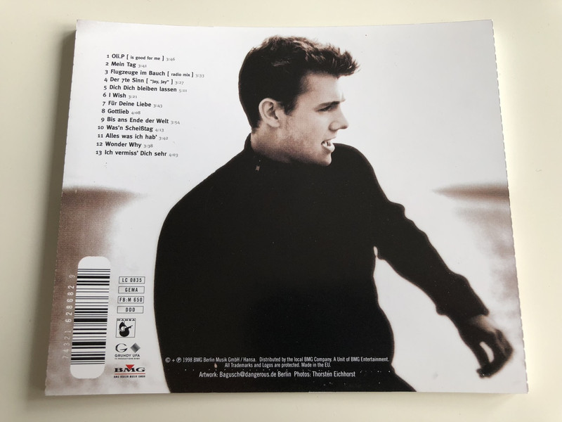  OLI.P - Mein Tag / RTL MusikEdition / AUDIO CD 1998 / Oliver Alexander Reinhard Petszokat - German singer, actor and television presenter (743216286829)
