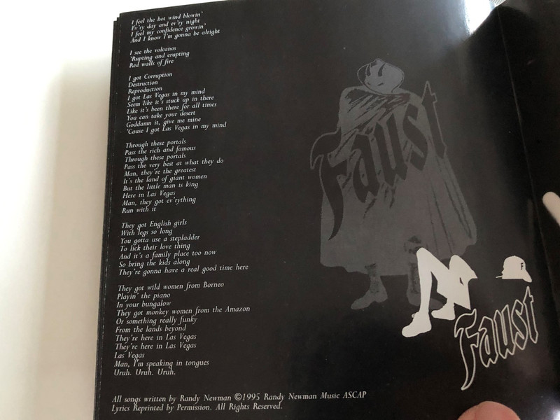 Randy Newman's Faust / AUDIO CD 1995 / Randy Newman, James Taylor, Don Henley, Elton John, Linda Ronstadt, Bonnie Raitt / Produced by Peter Asher (093624567226)