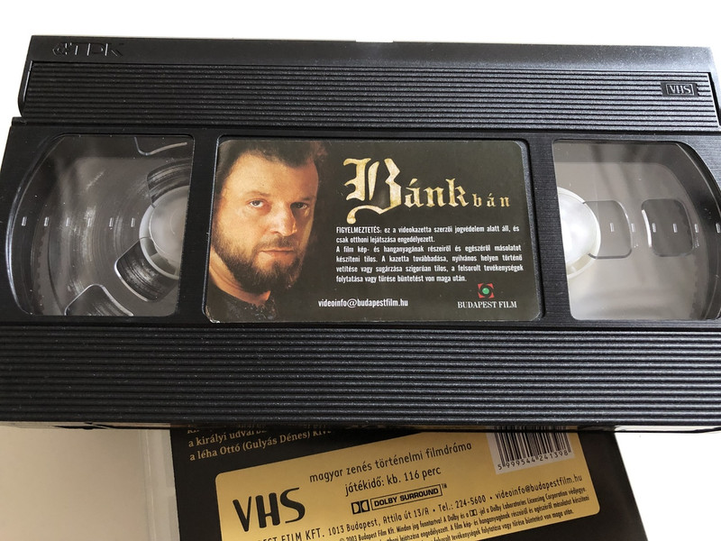 Bánk Bán VHS 2002 Hungary / Directed by Káel Csaba / Starring: Marton Éva, Rost Andrea, Kiss B. Attila / Written by Erkel Ferenc / Hungarian Opera film