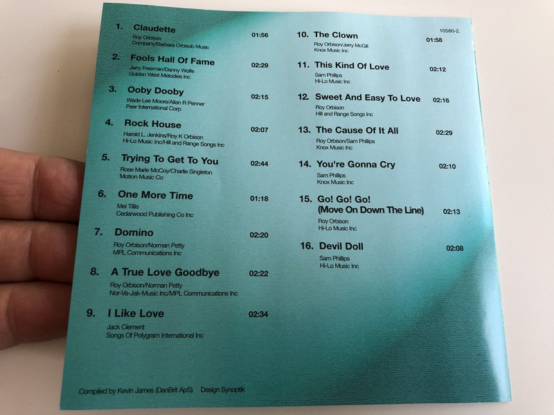 Roy Orbison - Hits and Rarities / AUDIO CD 2005 / Includes: Ooby Dooby, Claudette, Rock House, Domino / Roy Kelton Orbison:  Singer-songwriter 