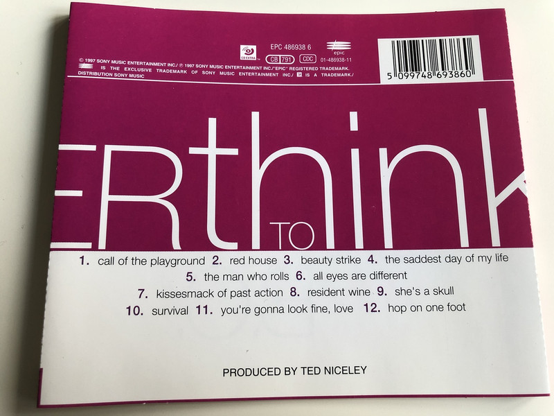 50,000 B.C. - SHUDDER TO THINK / AUDIO CD 1997 / Producer: Ted Niceley / Craig Wedren, Stuart Hill, Chris Matthews, Mike Russell, Nathan Larson, Adam Wade, Kevin March, Mark Watrous, Jesse Krakow (5099748693860)