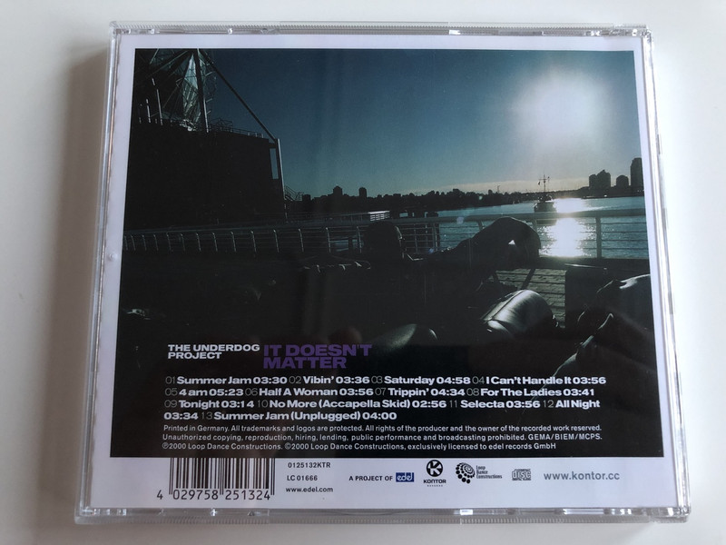 The Underdog Project - It doesn't matter / Audio CD 2000 / LC 01666 (4029758251324)