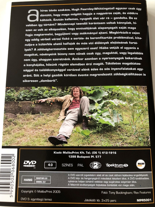 River Cottage Episode 3. DVD 1999 Kapa, Kasza Fakanál 3. rész / Directed by Zam Baring, Andrew Palmer, Billy Paulett / Cooking with Hugh Fearnley-Whittingstall (5990502068002)
