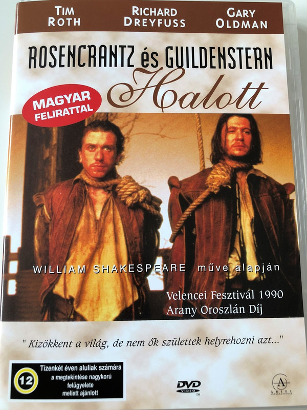 Rosencrantz & Guildenstern Are Dead DVD 1990 Rosencrantz és Guildenstern Halott / Directed by: Tom Stoppard / Starring: Gary Oldman, Tim Roth, Richard Dreyfuss, Iain Glen, Ian Richardson, Donald Sumpter, Joanna Miles, Joanna Roth (5999551920255)