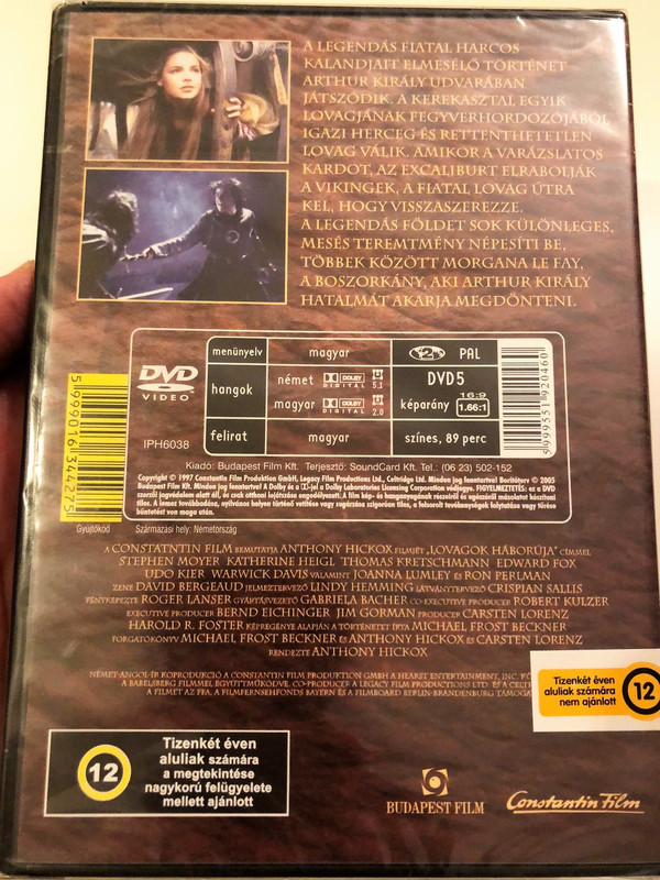 Prince Valiant DVD 1997 Lovagok Háborúja / Directed by Anthony Hickox / Starring: Stephen Moyer, Katherine Heigl, Thomas Kretschmann, Joanna Lumley, Ron Perlman, Edward Fox (5999551920460)