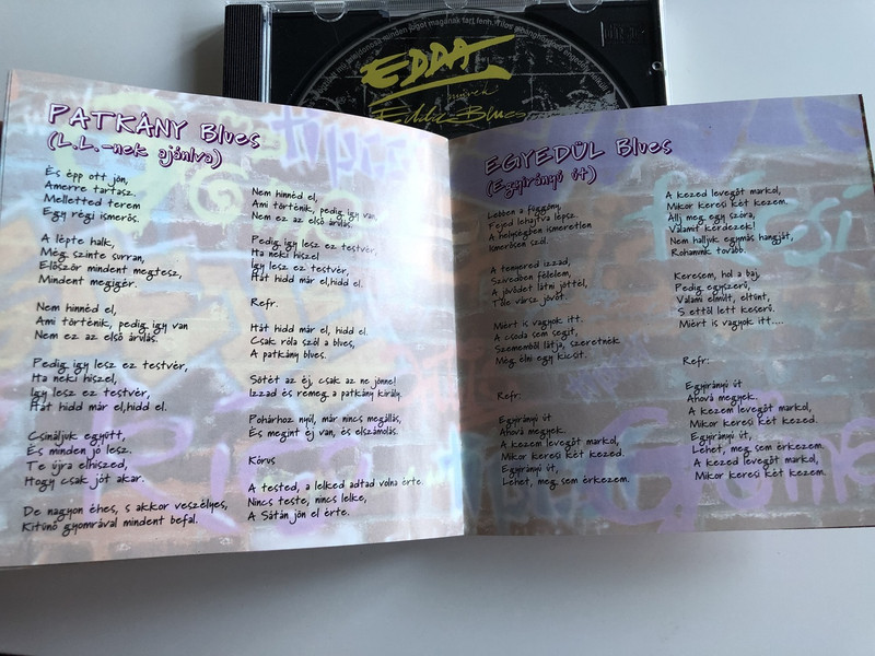  Edda művek - EDDA BLUES / AUDIO CD 1995 / Edda Művek is a successful Hungarian rock band: Attila Pataki, István Alapi, Zoltán Hetényi, László Kicska, Zsolt Gömöry (706301292921) 